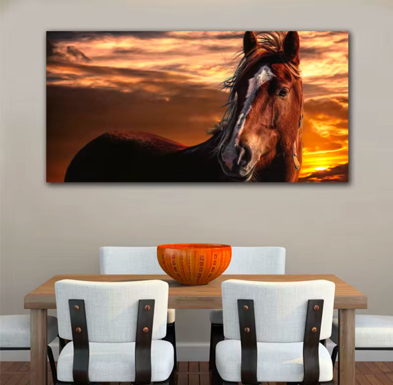Golden Sunset Horse